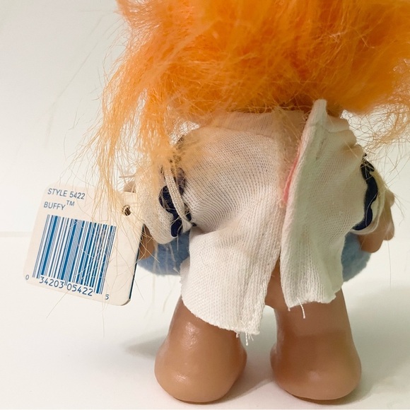 Vtg 1986 Dam Nordic Troll Orange Hair Troll Doll - Picture 7 of 16